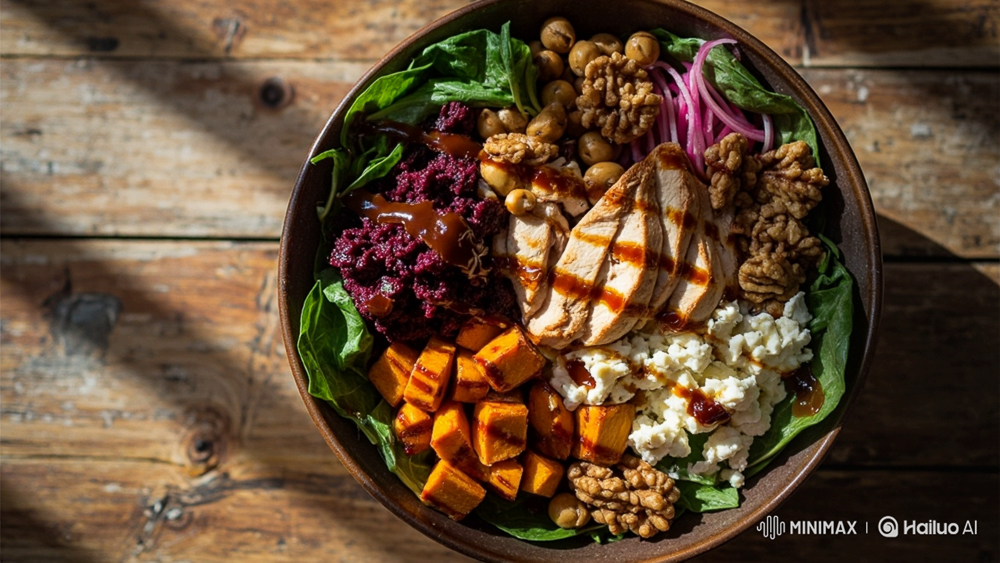 Tatlı Patates & Keçi Peynirli Tavuk Bowl