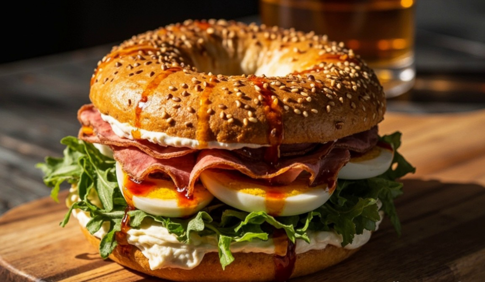 Pastırmalı Yumurta Sandviç