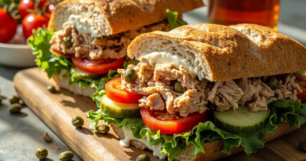 Ton Balıklı Akdeniz Sandviç